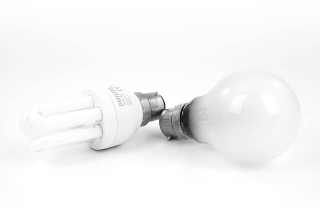 Switch to energy efficient light bulbs